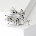 Alloy Vintage Orchid Brooch Pin For Elegant Fashion Apparel view 3