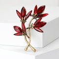 Alloy Vintage Orchid Brooch Pin For Elegant Fashion Apparel view 5