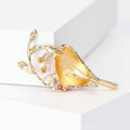 Alloy Enamel Red Bird Brooch Pin For Versatile Apparel Decoration view 4