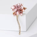 Alloy Enamel Lotus Brooch Pendant For Coat And Clothing Decoration view 4