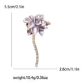 Alloy Enamel Lotus Brooch Pendant For Coat And Clothing Decoration view 6