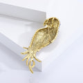 Alloy Rhinestone Parrot Brooch Pin For Men's Suit Accessories view 4