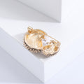 Alloy Black Hedgehog Lapel Pin Brooch For Cute Clothing Decor view 4