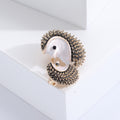 Alloy Black Hedgehog Lapel Pin Brooch For Cute Clothing Decor view 2