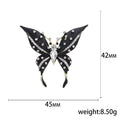 Alloy Enamel Butterfly Brooch Pin With Rhinestones For Suit Lapels view 5