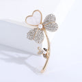Alloy Shell Heart Clover Brooch Pin For Scarf Closure view 6
