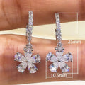 Minimalist Flower Ear Cuff Earrings, Niche Light Luxury Fresh Fashion Jewelry For Women view 4