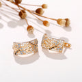 Creative Dragonfly Flying Micro Paved Zirconia Ear Cuff Earrings For Women, Trendy Jewelry view 4