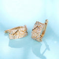 Creative Dragonfly Flying Micro Paved Zirconia Ear Cuff Earrings For Women, Trendy Jewelry view 2