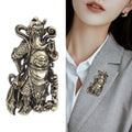Alloy Guan Yu Lapel Pin For Statement Clothing Decoration Brooch view 3