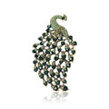 Alloy Rhinestone Peacock Brooch Pin For Suits And Coats view 5