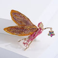 Enamel Alloy Flower Fairy Brooch For Women Apparel Accessories view 2