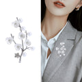 Shell Plum Blossom Brooch Pin For Garment Closure Decoration view 3