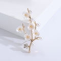 Shell Plum Blossom Brooch Pin For Garment Closure Decoration view 6