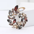 Alloy Crystal Olive Branch Wreath Brooch Pin For Women's Apparel view 2
