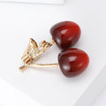 Alloy Cherry Brooch Pin For Bags Blazers And Fashion Decoration view 5