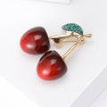 Alloy Cherry Brooch Pin For Bags Blazers And Fashion Decoration view 4