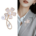 Alloy Three Dimensional Shell Flower Brooch Pin For Scarves And Clothing view 3