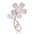Alloy Three Dimensional Shell Flower Brooch Pin For Scarves And Clothing view 1