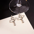 Dreamy Number 5 Planet Star Zircon Alloy Drop Earrings For Women Luxury Punk Style Earrings view 4