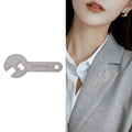 Stainless Steel Wrench Brooch Pin For Clothing And Lapel Accessories view 3