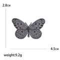 Stainless Steel Butterfly Lapel Pin For Suit Clothing Accessories Brooch view 5