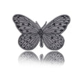 Stainless Steel Butterfly Lapel Pin For Suit Clothing Accessories Brooch view 2