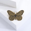 Stainless Steel Butterfly Lapel Pin For Suit Clothing Accessories Brooch view 4