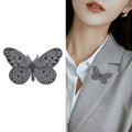 Stainless Steel Butterfly Lapel Pin For Suit Clothing Accessories Brooch view 3
