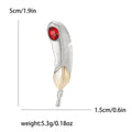 Alloy Feather Brooch Pin For Suits And Coats Decoration view 6