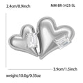 Alloy Vintage Heart Brooch Pin For Elegant Womens Clothing Accessories view 5