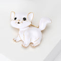 Enamel Alloy Dog Brooch Pin Anti Exposure Clasp For Suits view 4