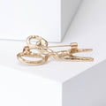 Alloy Rhinestone Scissors Brooch Pin For Men's Suit Lapel view 3