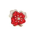 Zircon Flower Brooch For Elegant Coat And Suit Decoration view 2