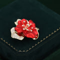 Zircon Flower Brooch For Elegant Coat And Suit Decoration view 4