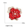 Zircon Flower Brooch For Elegant Coat And Suit Decoration view 5