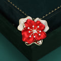 Zircon Flower Brooch For Elegant Coat And Suit Decoration view 1