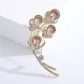 Alloy Rhinestone Calla Lily Brooch For Suits And Dresses view 3