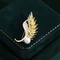 Alloy Zircon Wheat Brooch Pin For Dresses Suits And Cheongsam view 2