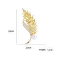 Alloy Zircon Wheat Brooch Pin For Dresses Suits And Cheongsam view 5