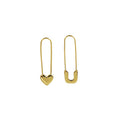 Elegant Irregular Paperclip Heart Alloy Metal Drop Stud Earrings For Women Minimalist Geometric Earrings view 5