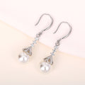 Elegant Long Faux Pearl Drop Earrings For Women Wedding Bridal Jewelry Accessories view 3