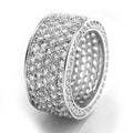Copper Inlaid Zircon Finger Ring For Men And Women, European American Jewelry view 4