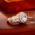Luxury Micro Pave Cubic Zirconia Women's Wedding Ring With Full Stone Setting view 5