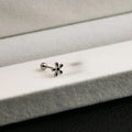 Stainless Steel Geometric Black Stud Earrings Cross Heart Oil Drip Simple Drop Earrings view 3