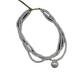 French Vintage Multi Layer Pearl Necklace Long Round Geometric Collarbone Choker view 5