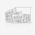 Niche Stackable Zircon Wave Ring, Versatile Fashion Finger Ring For Valentine's Day Gift view 5