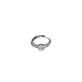 Korean Style Copper Zircon Geometric Circle Ring, Lightweight Fashion Designer Jewelry view 5