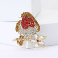 Alloy Full Rhinestone Bird Brooch For Women Suit And Coat view 1