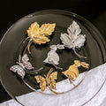 Elegant Alloy Metal Leaf Rabbit Butterfly Maple Ear Cuff Clip On No Piercing Statement Earrings view 1